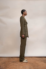Load image into Gallery viewer, MMUSOMAXWELL WRAP TAILORED JACKET WOOL OLIVE