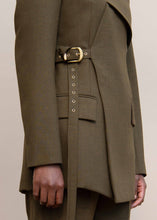 Load image into Gallery viewer, MMUSOMAXWELL WRAP TAILORED JACKET WOOL OLIVE