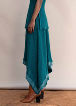 Load image into Gallery viewer, MMUSOMAXWELL HANKERCHIEF KNITTED SKIRT KID MOHAIR GREEN