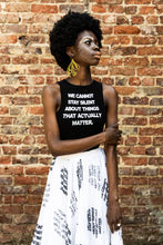 Load image into Gallery viewer, EZOKHETHO PROTEST PLEATED SKIRT WHITE