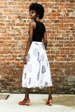 Load image into Gallery viewer, EZOKHETHO PROTEST PLEATED SKIRT WHITE