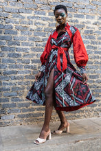 Load image into Gallery viewer, EZOKHETHO THE ZOE COAT DRESS MULTI-COLOUR