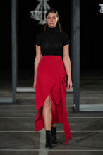 Load image into Gallery viewer, CINDY MFABE MAPULANE RED TIE SKIRT