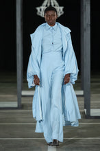 Load image into Gallery viewer, CINDY MFABE NOWAM BISHOP SLEEVE BLOUSE BLUE