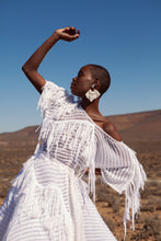 Load image into Gallery viewer, JUDITH ATELIER AMINA MOHAIR COTTON FRINGE DRESS
