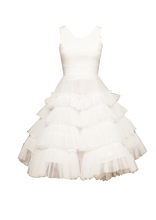 Load image into Gallery viewer, JUDITH ATELIER LAILA PETTICOAT DRESS WHITE
