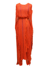 Load image into Gallery viewer, JUDITH ATELIER LLINGA MOHAIR COTTON KNIT LADDER BOX DRESS
