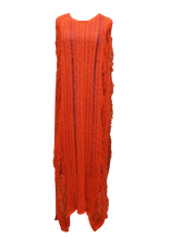 Load image into Gallery viewer, JUDITH ATELIER LLINGA MOHAIR COTTON KNIT LADDER BOX DRESS
