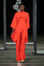 Load image into Gallery viewer, CINDY MFABE NOMVULA CIRCLE SHIRT DRESS RED

