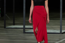 Load image into Gallery viewer, CINDY MFABE MAPULANE RED TIE SKIRT
