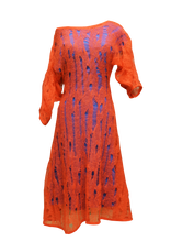 Load image into Gallery viewer, JUDITH ATELIER SHEBA VOLUME SLEEVE MOHAIR LACE DRESS RED
