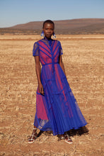 Load image into Gallery viewer, JUDITH ATELIER SOPHIE SEAM BINDED SHEER TULLE DRESS BLUE
