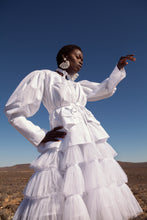 Load image into Gallery viewer, JUDITH ATELIER YOKO COTTON 3D FLORAL BLOUSE
